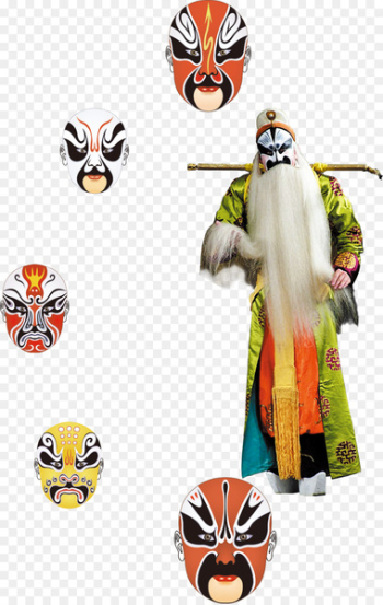 Budaya Tionghoa Performance Peking opera u8001u751f - Quintessence of Chinese culture, Peking opera character, facial make-up 