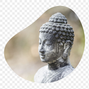 Buddha statue png badge sticker, | Free PNG - rawpixel