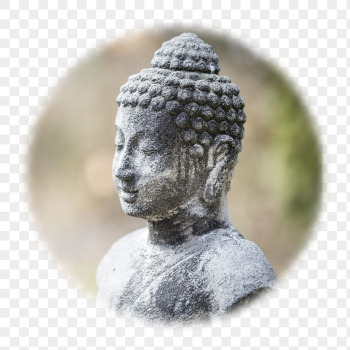 Buddha statue png badge sticker, | Free PNG - rawpixel