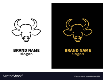 buffalo head line art bull logo design buffalo head line art bull logo design