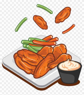 Buffalo Wing Sausage Fried Chicken Fast Food - Buffalo Wings Vector Buffalo Wing Sausage Fried Chicken Fast Food - Buffalo Wings Vector