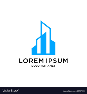 Building architecture logo vector image Building architecture logo vector image