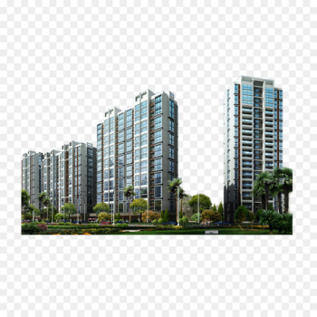 Building Curtain wall Glass - city ​​building 