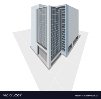 Building exterior vector image Building exterior vector image