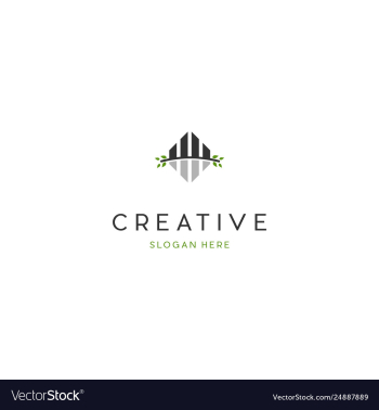 Building naturally development creative business vector image Building naturally development creative business vector image