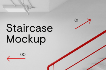 Building Staircase Mockup Building Staircase Mockup