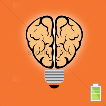 Bulb with brain Bulb with brain