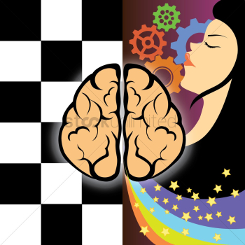 Bulb with brain Bulb with brain