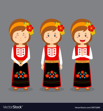 bulgarian character with various expression bulgarian character with various expression