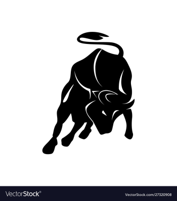 Bull logo design vector image Bull logo design vector image