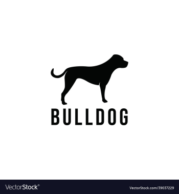 bulldog dog breed logo design