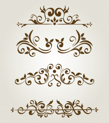Bundle of elegant ornamental borders frames Free Vector Bundle of elegant ornamental borders frames Free Vector