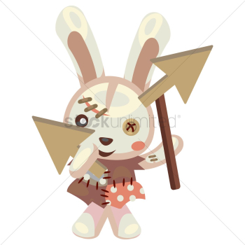 Bunny holding arrows Bunny holding arrows