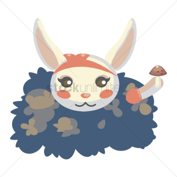 Bunny in bushes Bunny in bushes