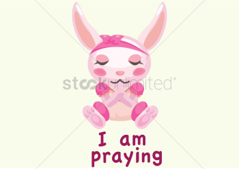Bunny praying Bunny praying