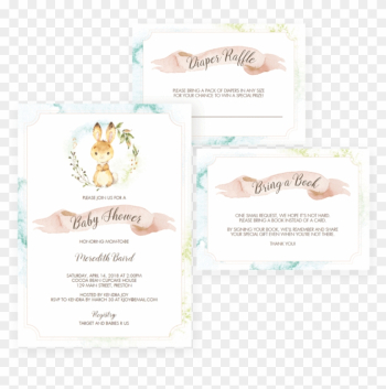 Bunny Rabbit Baby Shower Invitation Set By Littlesizzle - Baby Shower Bunny Rabbit Baby Shower Invitation Set By Littlesizzle - Baby Shower