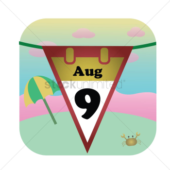 Bunting with date Bunting with date