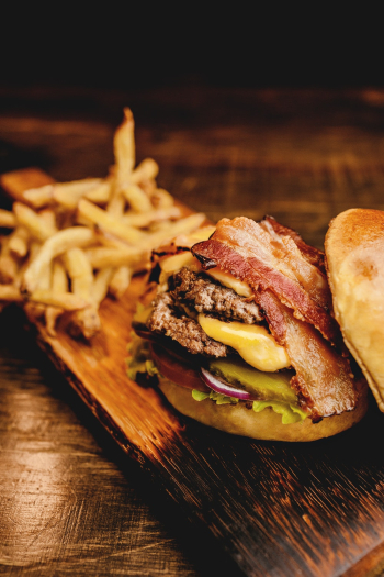 Burger And Bacon Sandwich Burger And Bacon Sandwich