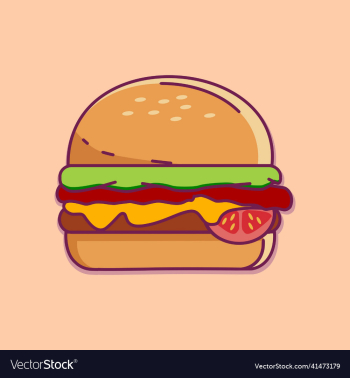 burger food art editabel burger food art editabel