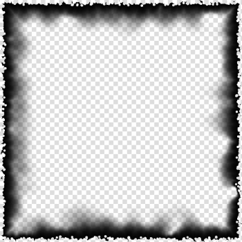 Burned Edges I s, black frame transparent background PNG clipart