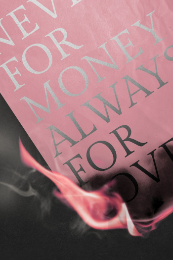 Burning poster mockup, fire pink | Free PSD Mockup - rawpixel