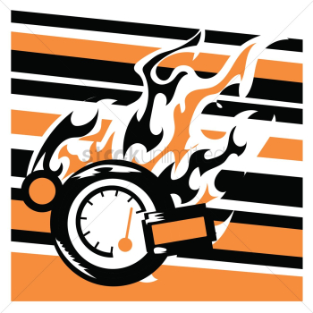 Burning speedometer Burning speedometer