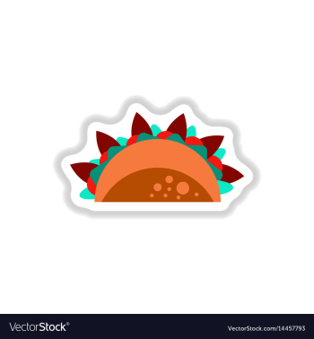 Burrito falafel wrap pita bread vector image Burrito falafel wrap pita bread vector image