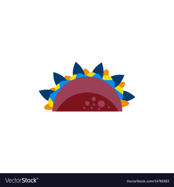 Burrito falafel wrap pita bread vector image Burrito falafel wrap pita bread vector image