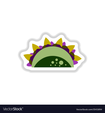 Burrito falafel wrap pita bread vector image Burrito falafel wrap pita bread vector image