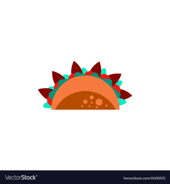 Burrito falafel wrap pita bread vector image Burrito falafel wrap pita bread vector image