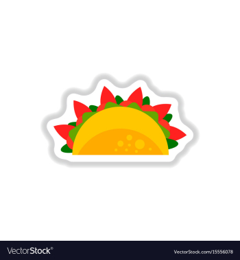 Burrito falafel wrap pita bread vector image Burrito falafel wrap pita bread vector image