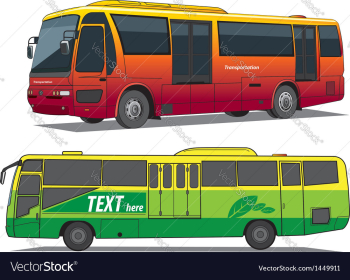 Bus vector image Bus vector image