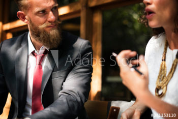Business agreement deal at coffee shop Business agreement deal at coffee shop