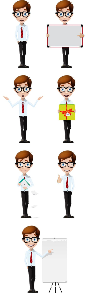 Business Boy Vector Character Business Boy Vector Character