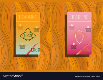 Business brochure template design with geometric vector image Business brochure template design with geometric vector image