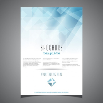 Business brochure template in abstract style 