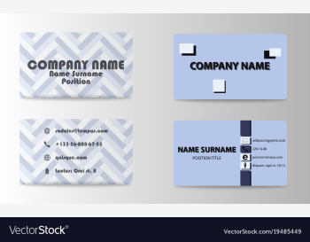 Business card background collection vector image Business card background collection vector image