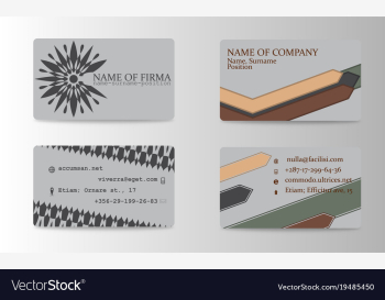 Business card background collection vector image Business card background collection vector image