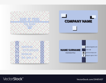 Business card background collection vector image Business card background collection vector image
