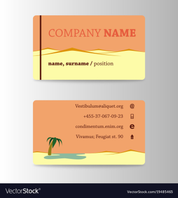 Business card background collection vector image Business card background collection vector image
