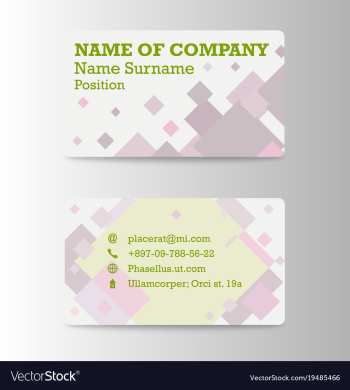 Business card background collection vector image Business card background collection vector image