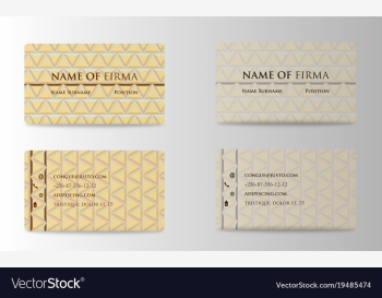 Business card background collection vector image Business card background collection vector image