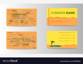 Business card background collection vector image Business card background collection vector image