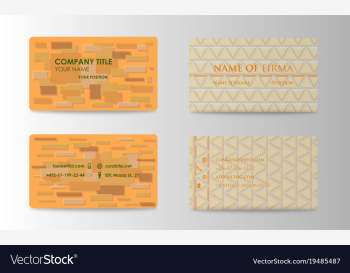 Business card background collection vector image Business card background collection vector image