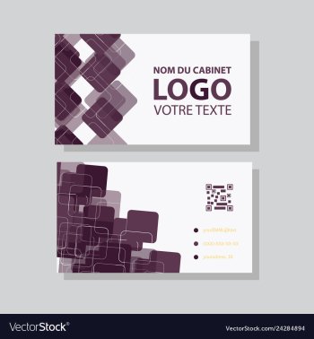 Business card background vector image Business card background vector image