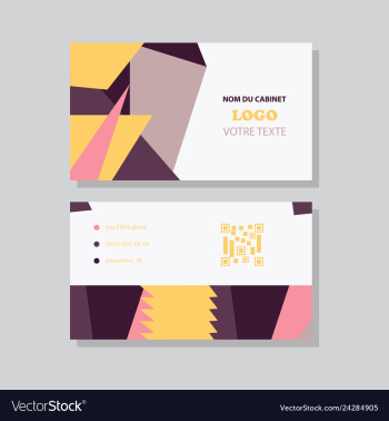 Business card background vector image Business card background vector image