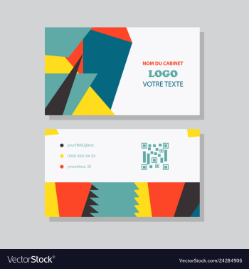 Business card background vector image Business card background vector image