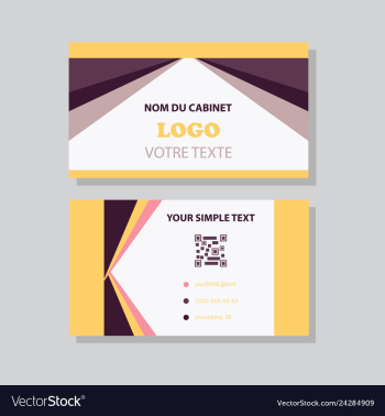 Business card background vector image Business card background vector image