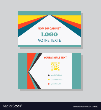 Business card background vector image Business card background vector image