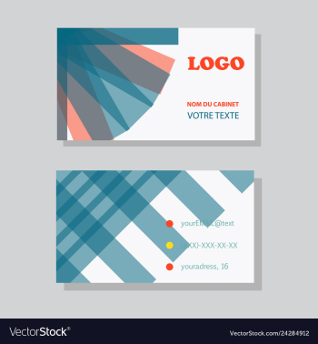 Business card background vector image Business card background vector image